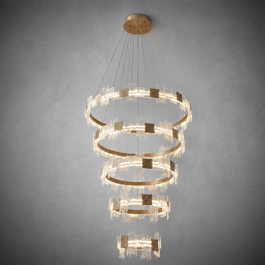 Elodie Modern Large Foyer Chandelier
