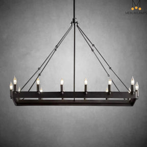 Dania Camina Luxury Vintage Rectangular Chandelier
