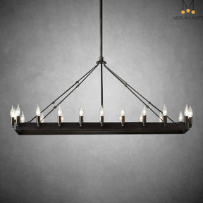 Dania Camina Luxury Vintage Rectangular Chandelier