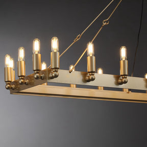 Dania Camina Luxury Vintage Rectangular Chandelier