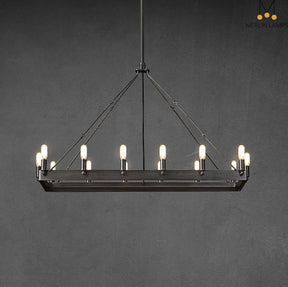 Dania Camina Luxury Vintage Rectangular Chandelier