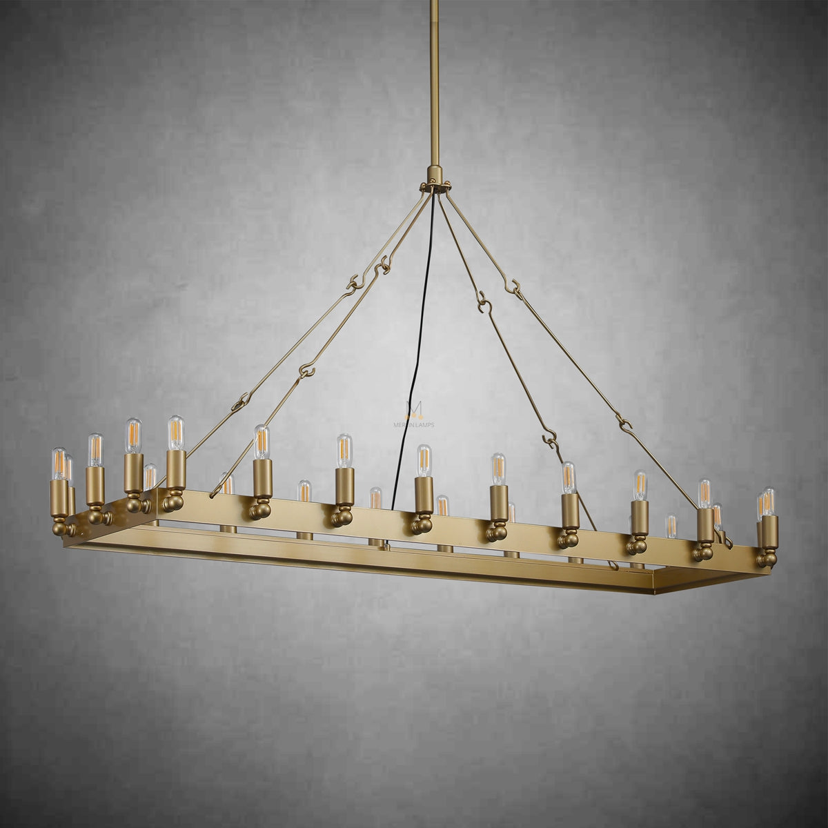 Dania Camina Luxury Vintage Rectangular Chandelier