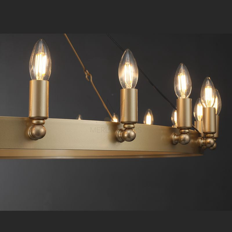 Dania Camina Luxury Vintage Round Chandelier