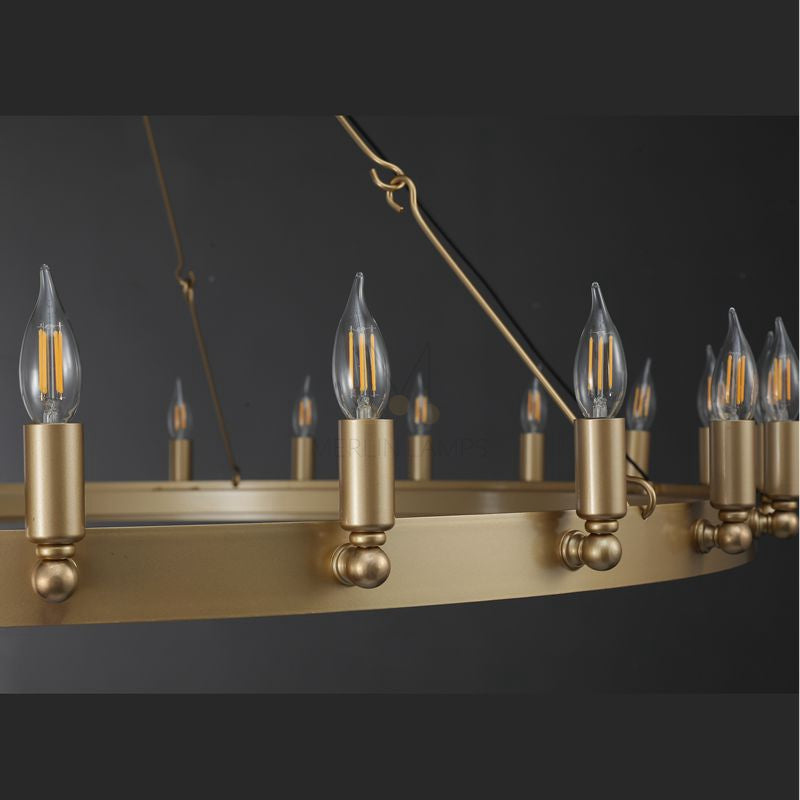 Dania Camina Luxury Vintage Round Chandelier