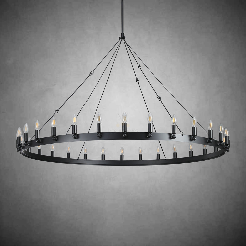Dania Camina Luxury Vintage Round Chandelier