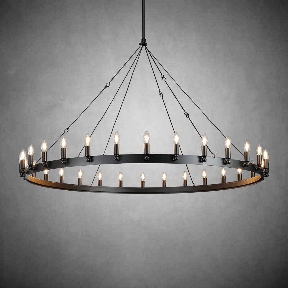 Dania Camina Luxury Vintage Round Chandelier