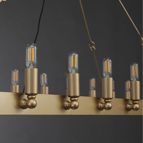 Dania Series Luxury Vintage Filament Round Chandelier, Classic Chandelier Lighting Fixture (Copy)