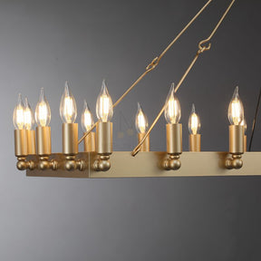 Dania Series Luxury Vintage Filament Round Chandelier, Classic Chandelier Lighting Fixture (Copy)