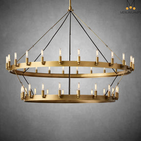 Dania Series Luxury Vintage Filament Round Chandelier, Classic Chandelier Lighting Fixture (Copy)