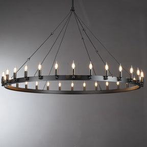Dania Series Luxury Vintage Filament Round Chandelier, Classic Chandelier Lighting Fixture (Copy)