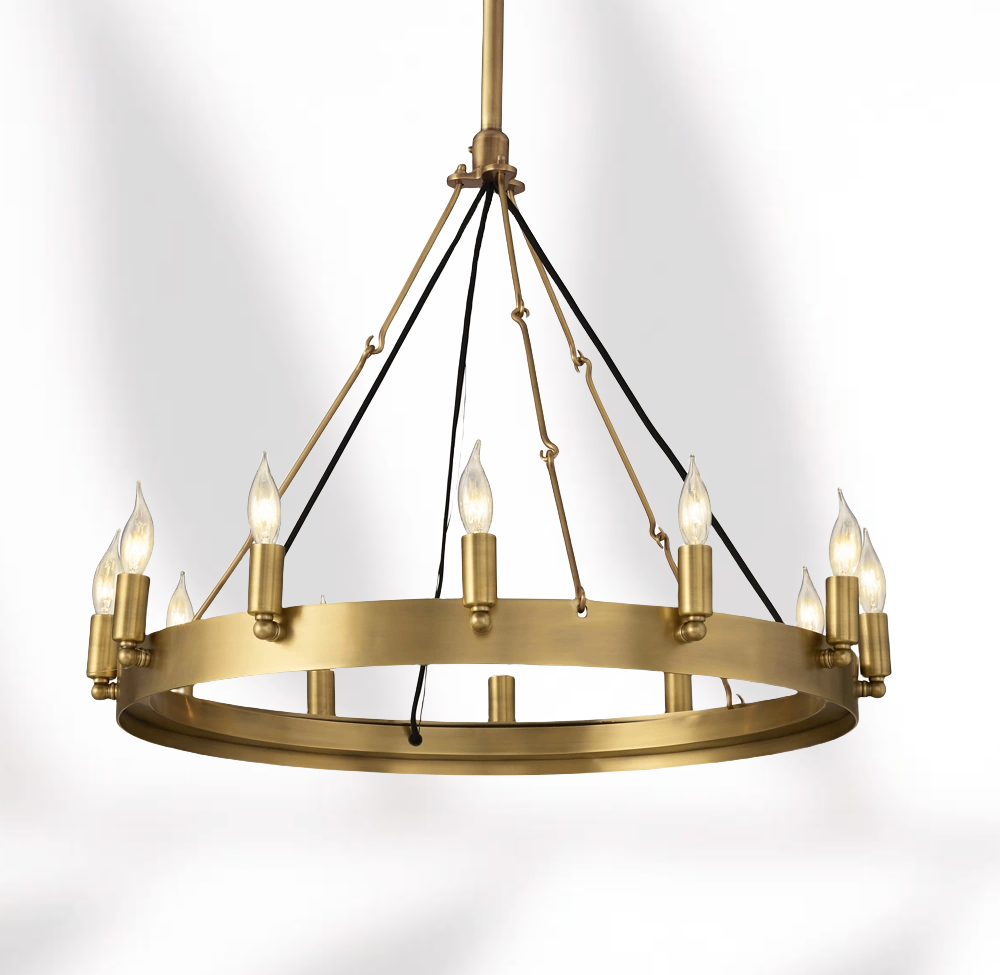 Dania Series Luxury Vintage Filament Round Chandelier, Classic Chandelier Lighting Fixture (Copy)