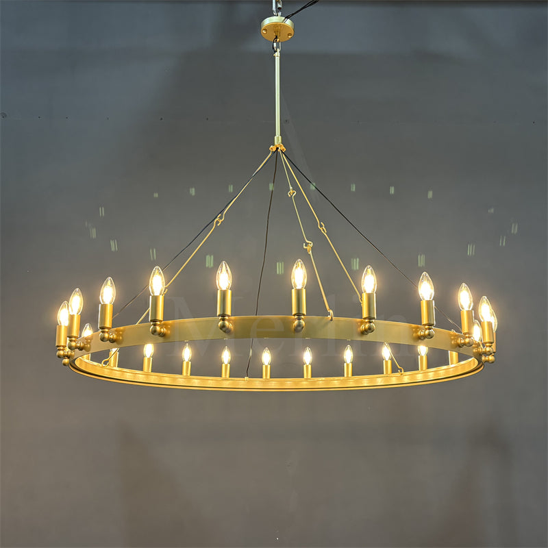 Dania Series Luxury Vintage Filament Round Chandelier, Classic Chandelier Lighting Fixture (Copy)