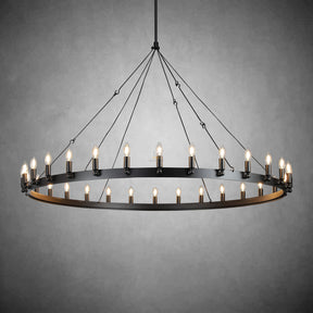 Dania Series Luxury Vintage Filament Round Chandelier, Classic Chandelier Lighting Fixture (Copy)
