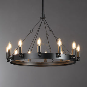 Dania Series Luxury Vintage Filament Round Chandelier, Classic Chandelier Lighting Fixture (Copy)