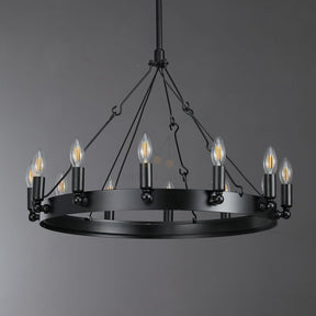 Dania Series Luxury Vintage Filament Round Chandelier, Classic Chandelier Lighting Fixture (Copy)