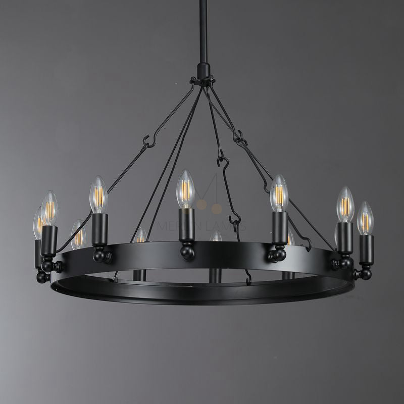 Dania Series Luxury Vintage Filament Round Chandelier, Classic Chandelier Lighting Fixture (Copy)
