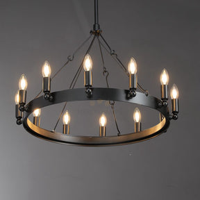Dania Series Luxury Vintage Filament Round Chandelier, Classic Chandelier Lighting Fixture (Copy)