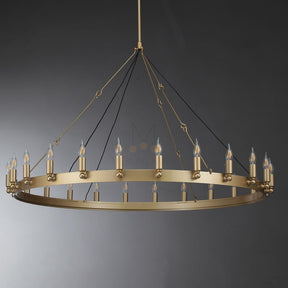 Dania Series Luxury Vintage Filament Round Chandelier, Classic Chandelier Lighting Fixture (Copy)