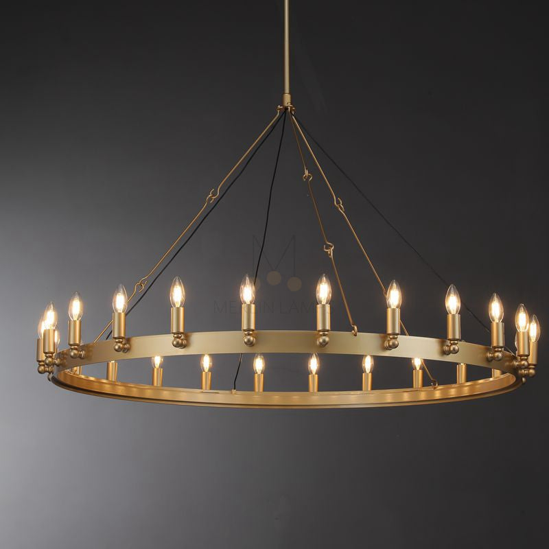 Dania Series Luxury Vintage Filament Round Chandelier, Classic Chandelier Lighting Fixture (Copy)