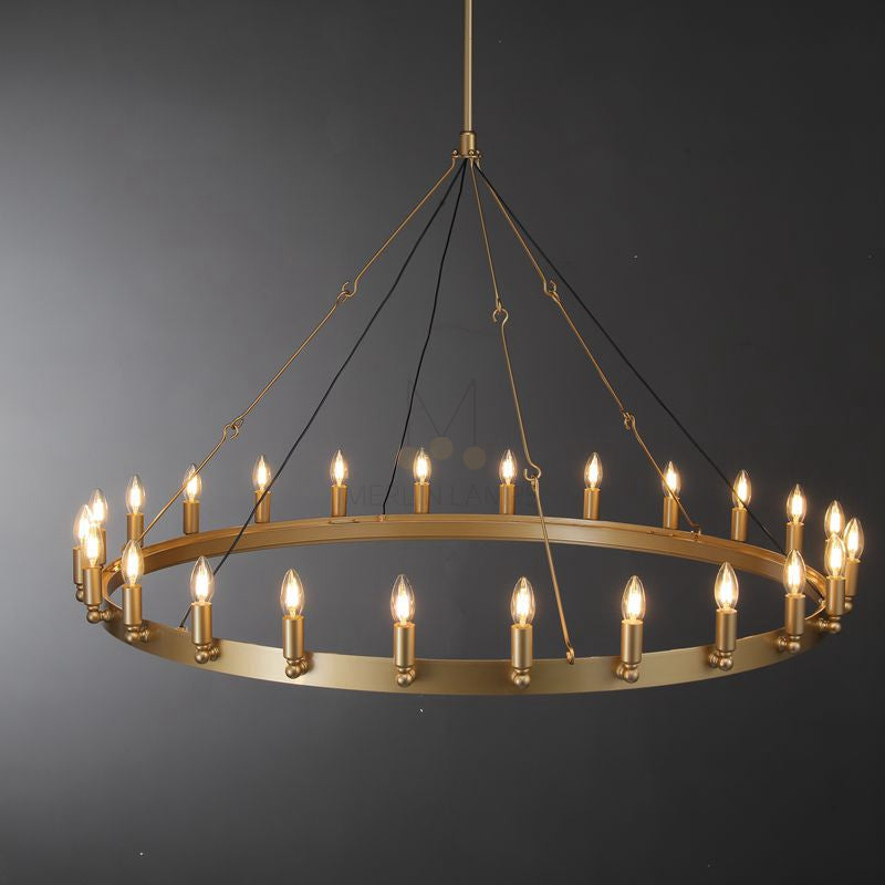 Dania Series Luxury Vintage Filament Round Chandelier, Classic Chandelier Lighting Fixture (Copy)