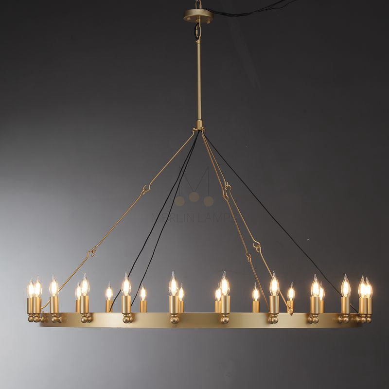 Dania Series Luxury Vintage Filament Round Chandelier, Classic Chandelier Lighting Fixture (Copy)