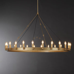 Dania Series Luxury Vintage Filament Round Chandelier, Classic Chandelier Lighting Fixture (Copy)