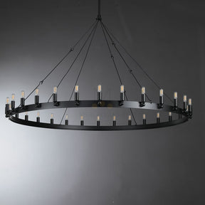Dania Series Luxury Vintage Filament Round Chandelier, Classic Chandelier Lighting Fixture (Copy)