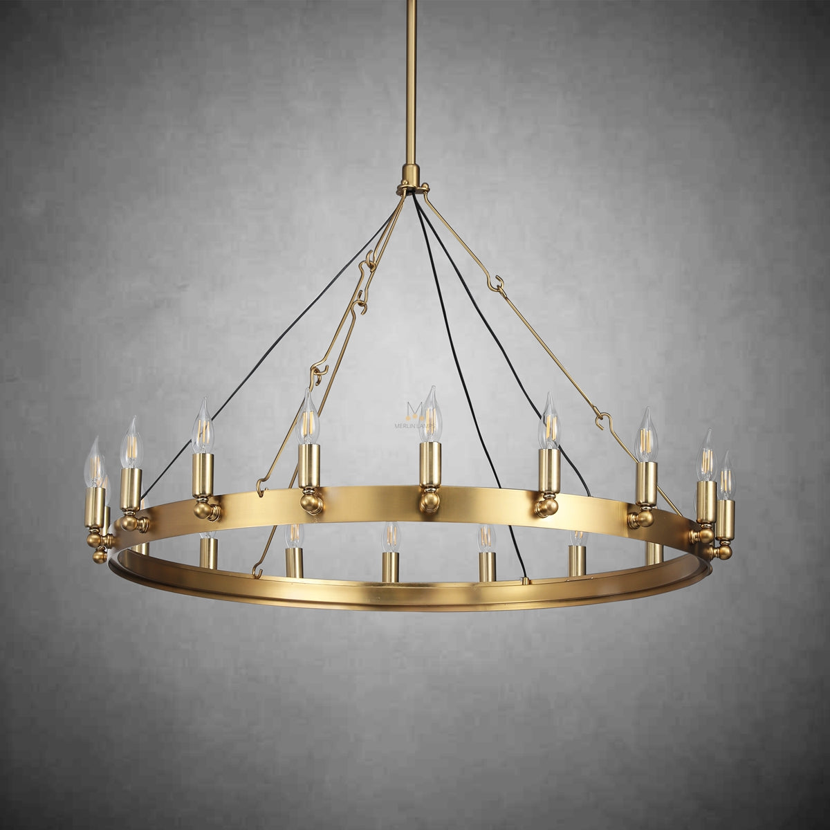 Dania Series Luxury Vintage Filament Round Chandelier, Classic Chandelier Lighting Fixture (Copy)