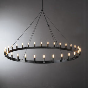Dania Series Luxury Vintage Filament Round Chandelier, Classic Chandelier Lighting Fixture (Copy)