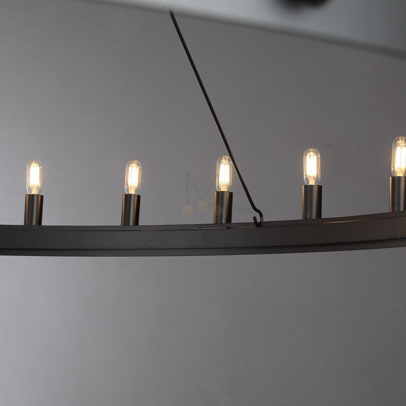 Dania Series Luxury Vintage Filament Round Chandelier, Classic Chandelier Lighting Fixture (Copy)