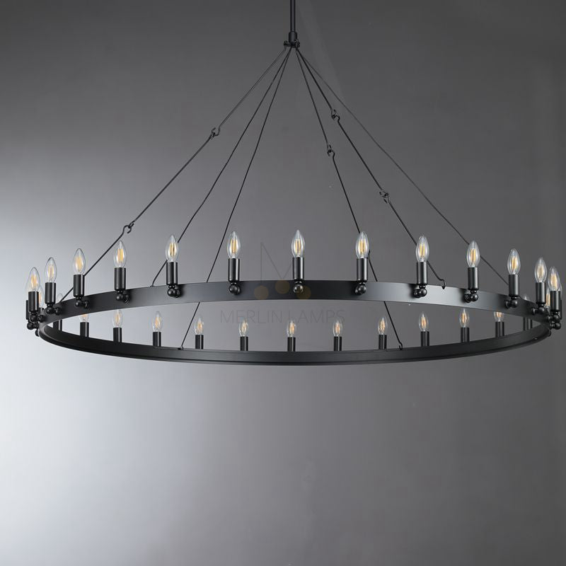 Dania Series Luxury Vintage Filament Round Chandelier, Classic Chandelier Lighting Fixture (Copy)