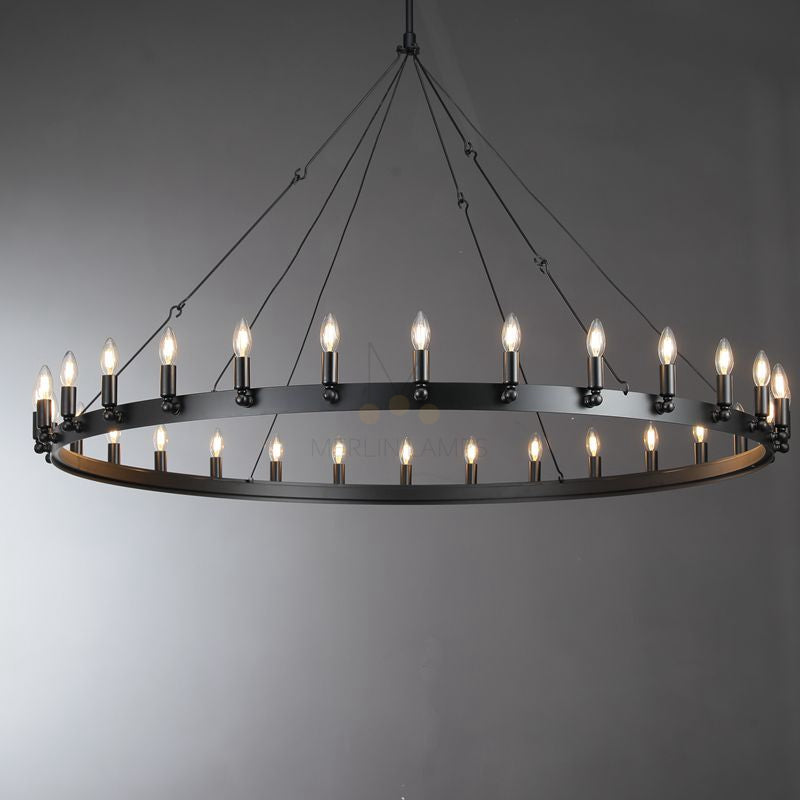 Dania Series Luxury Vintage Filament Round Chandelier, Classic Chandelier Lighting Fixture (Copy)