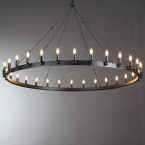 Dania Series Luxury Vintage Filament Round Chandelier, Classic Chandelier Lighting Fixture (Copy)
