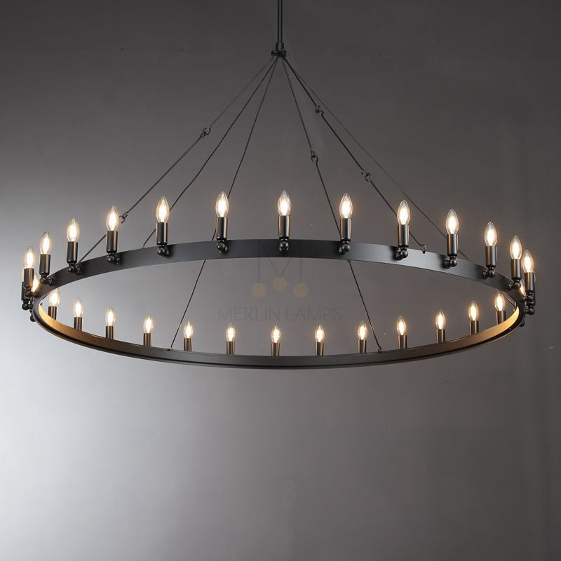 Dania Series Luxury Vintage Filament Round Chandelier, Classic Chandelier Lighting Fixture (Copy)