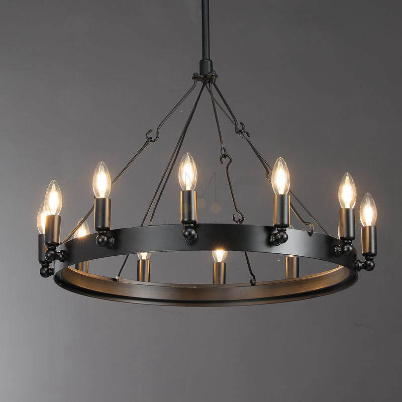 Dania Series Luxury Vintage Filament Round Chandelier, Classic Chandelier Lighting Fixture (Copy)