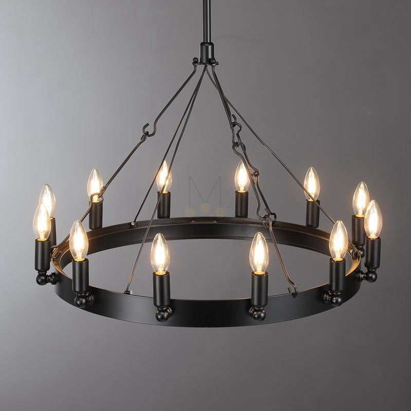 Dania Series Luxury Vintage Filament Round Chandelier, Classic Chandelier Lighting Fixture (Copy)