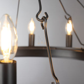 Dania Series Luxury Vintage Filament Round Chandelier, Classic Chandelier Lighting Fixture (Copy)