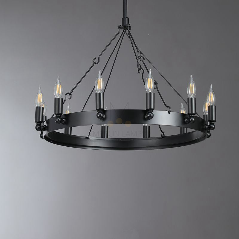 Dania Series Luxury Vintage Filament Round Chandelier, Classic Chandelier Lighting Fixture (Copy)
