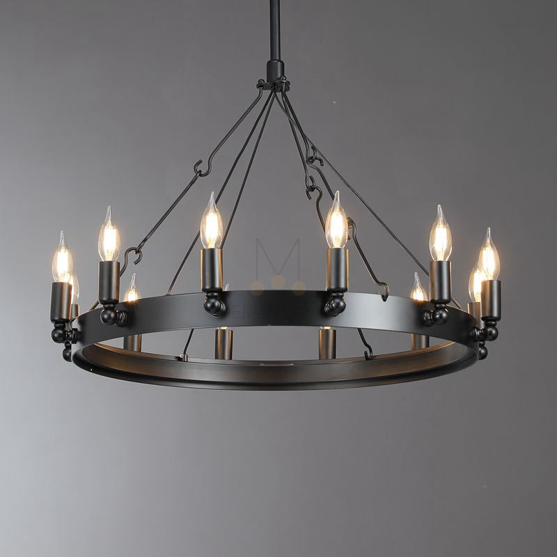 Dania Series Luxury Vintage Filament Round Chandelier, Classic Chandelier Lighting Fixture (Copy)
