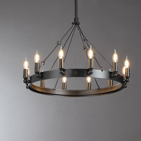Dania Series Luxury Vintage Filament Round Chandelier, Classic Chandelier Lighting Fixture (Copy)