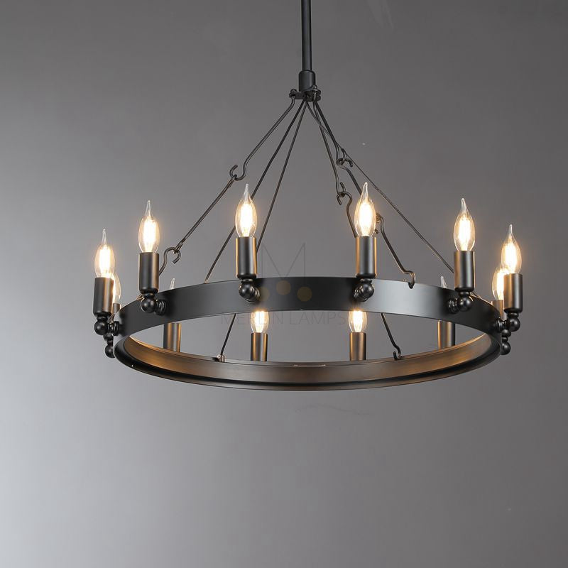 Dania Series Luxury Vintage Filament Round Chandelier, Classic Chandelier Lighting Fixture (Copy)