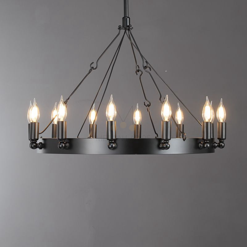 Dania Series Luxury Vintage Filament Round Chandelier, Classic Chandelier Lighting Fixture (Copy)
