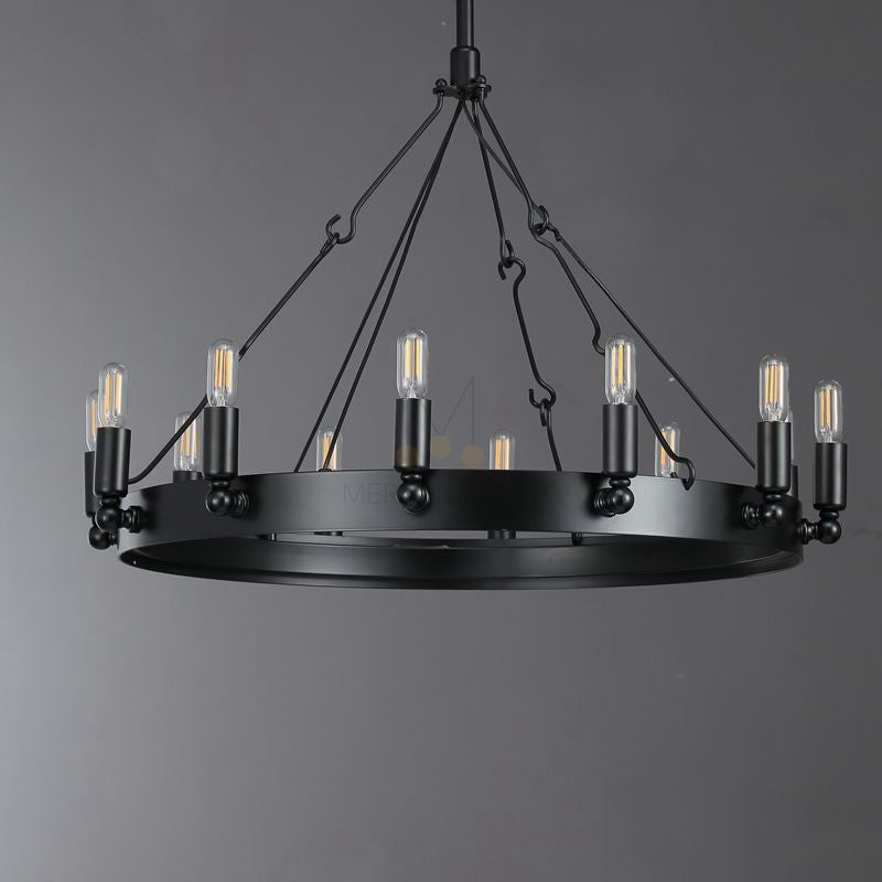Dania Series Luxury Vintage Filament Round Chandelier, Classic Chandelier Lighting Fixture (Copy)