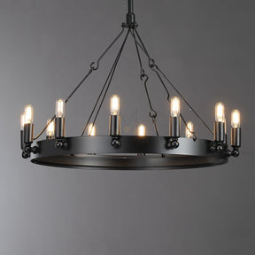 Dania Series Luxury Vintage Filament Round Chandelier, Classic Chandelier Lighting Fixture (Copy)