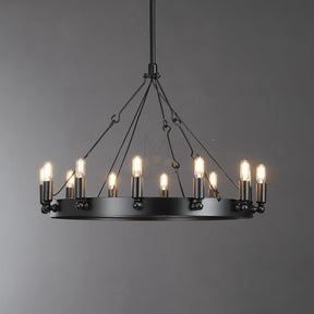 Dania Series Luxury Vintage Filament Round Chandelier, Classic Chandelier Lighting Fixture (Copy)