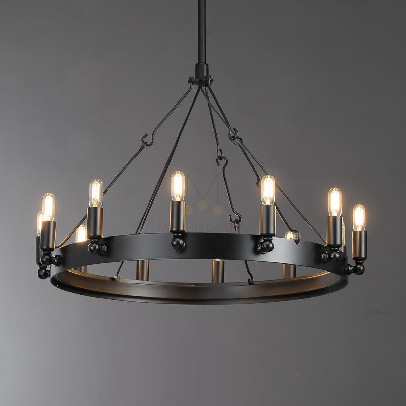 Dania Series Luxury Vintage Filament Round Chandelier, Classic Chandelier Lighting Fixture (Copy)