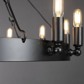 Dania Series Luxury Vintage Filament Round Chandelier, Classic Chandelier Lighting Fixture (Copy)