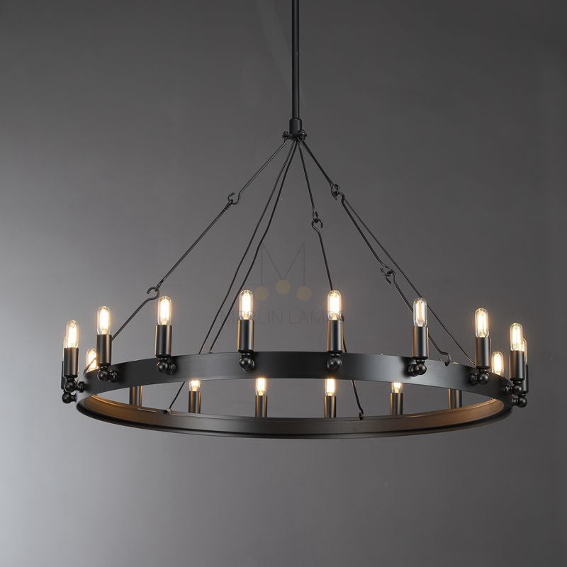 Dania Series Luxury Vintage Filament Round Chandelier, Classic Chandelier Lighting Fixture (Copy)