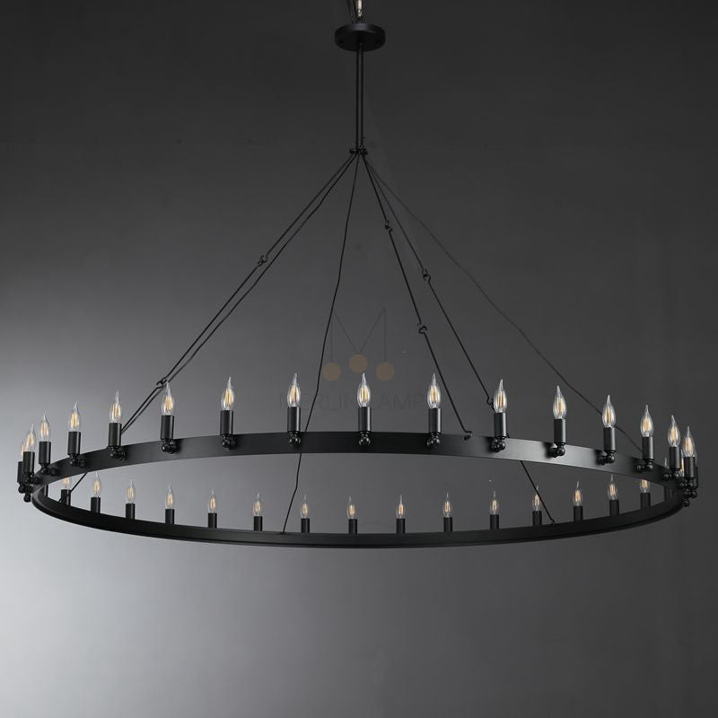 Dania Series Luxury Vintage Filament Round Chandelier, Classic Chandelier Lighting Fixture (Copy)