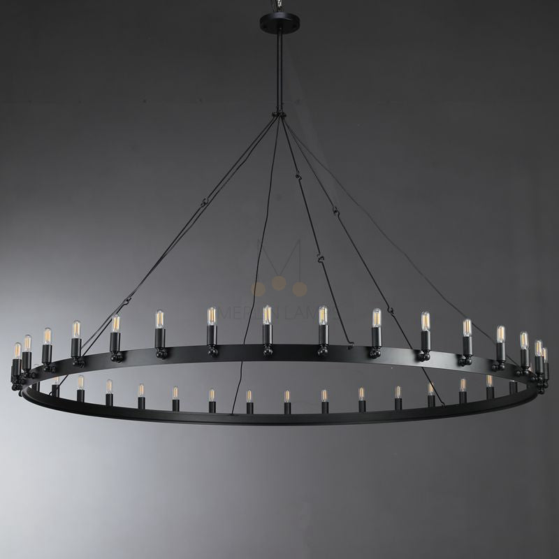 Dania Series Luxury Vintage Filament Round Chandelier, Classic Chandelier Lighting Fixture (Copy)